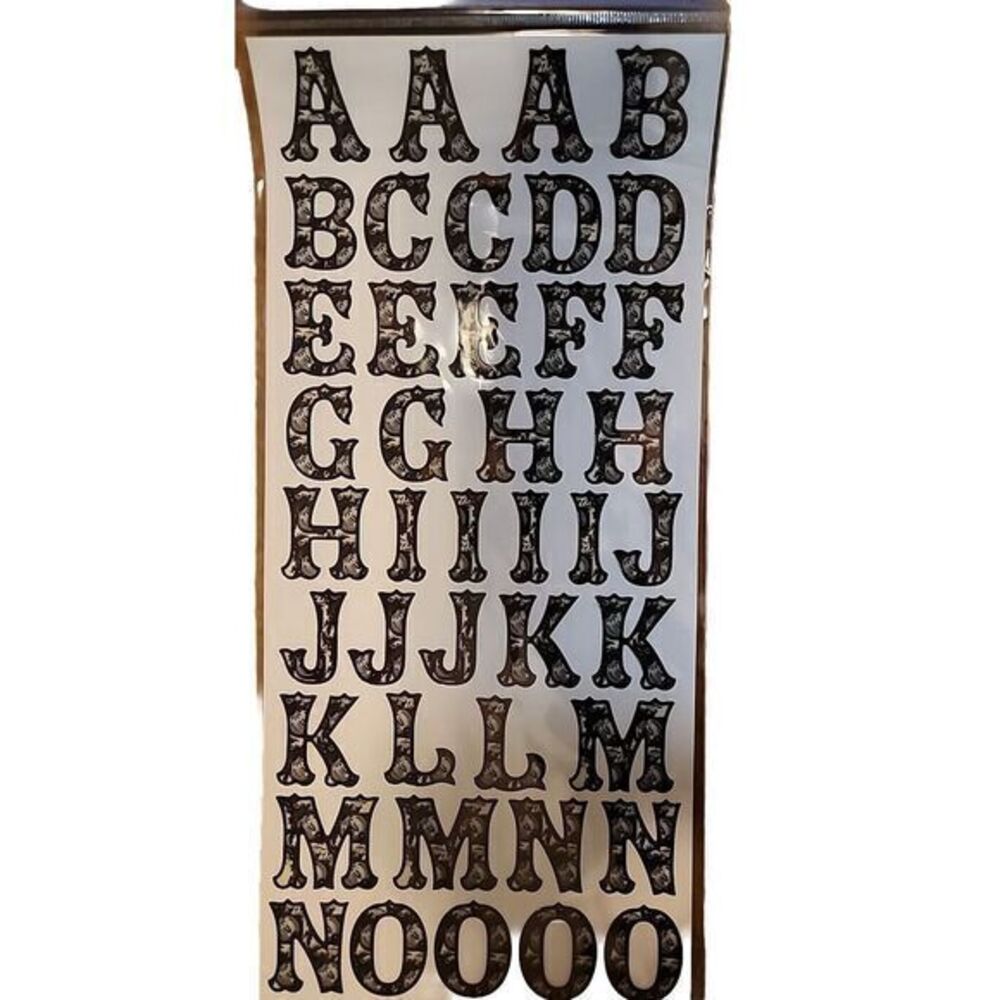 Recollections Black/White Upper Case Alphabet‎ & Numbers Scrapbooking Crafts